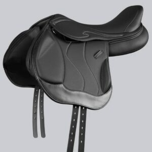 Rouen Synthetic Monoflap Cross Country Saddle Black