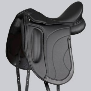 Montpellier Synthetic Dressage Saddle Black