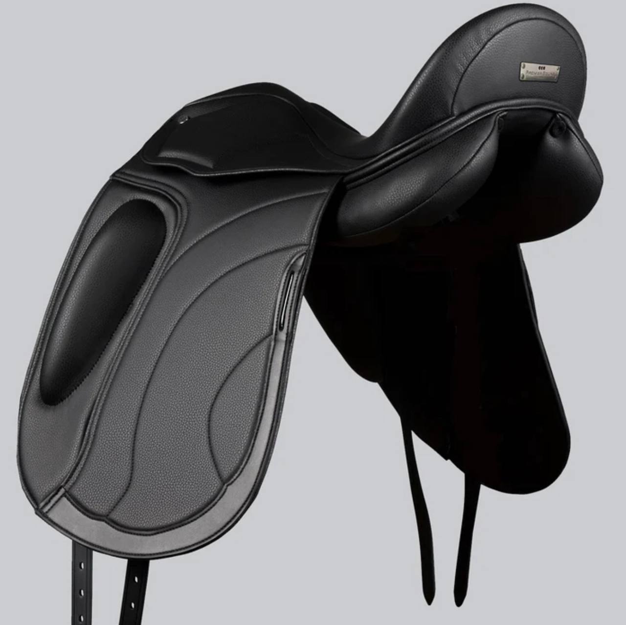 Montpellier Synthetic Dressage Saddle Black - Image 3