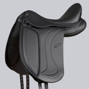 Reims Synthetic Dressage Saddle Black
