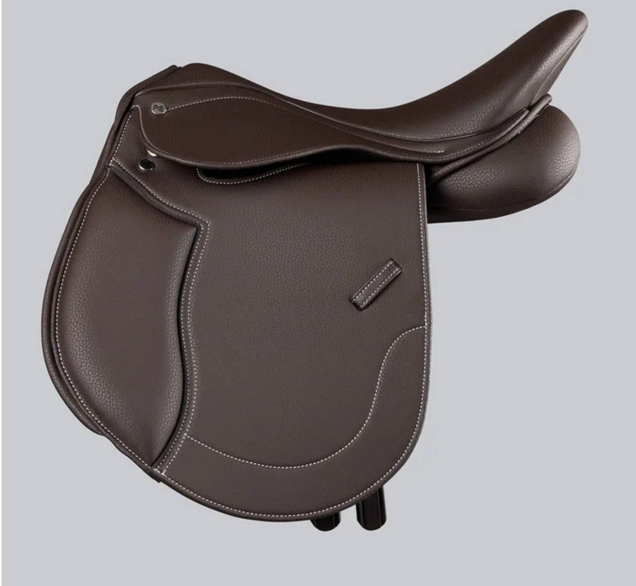 Biarritz Synthetic Pony GP/Jump Saddle Dark Havana