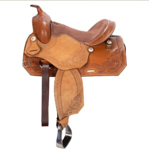 Schneiders Floral Tooled Western Saddle