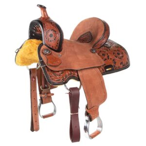 Tough 1 12in. Dublin Youth Barrel Saddle