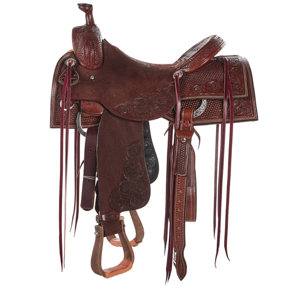Nrs Competitors Chocolate 3/4 Breed Combo Tooled Versatility Ranch Saddle