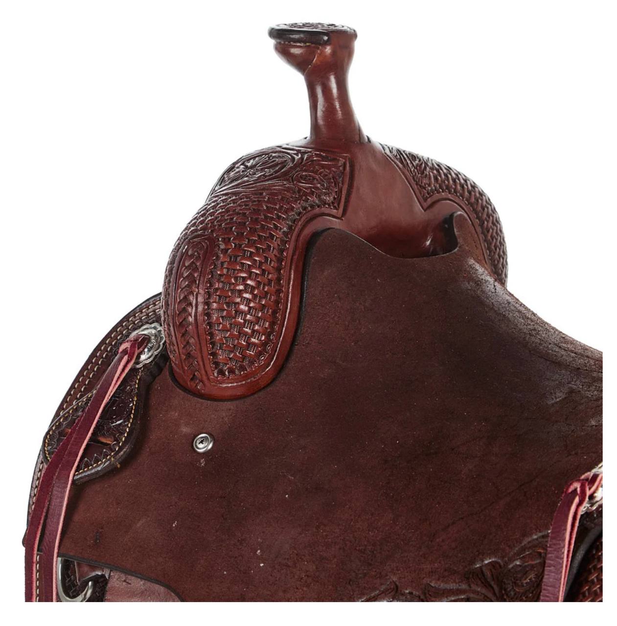 Nrs Competitors Chocolate 3/4 Breed Combo Tooled Versatility Ranch Saddle - Image 4
