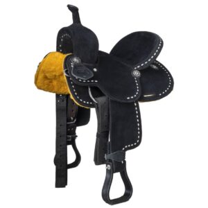 Tough 1 King Series Youth Stratford Suede Barrel Saddle