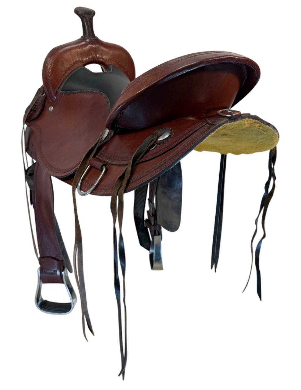 19 Inch Used Wild o West Trail Saddle Medium Tree - Image 2