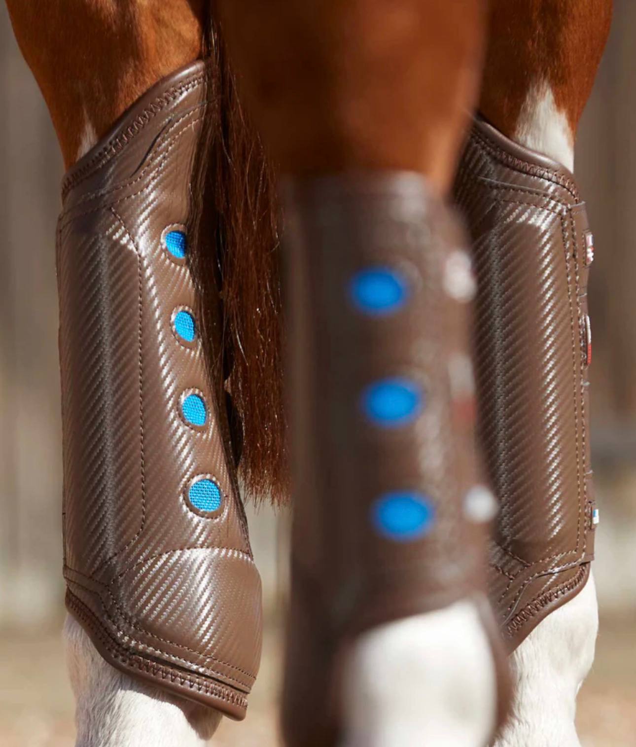 Carbon Tech Air Cooled Eventing Boots Brown Hind - Image 3