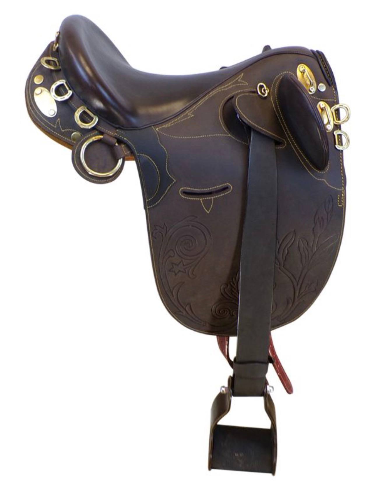 18 Inch Used Bad Dog Ranch Australian Saddle - Image 4