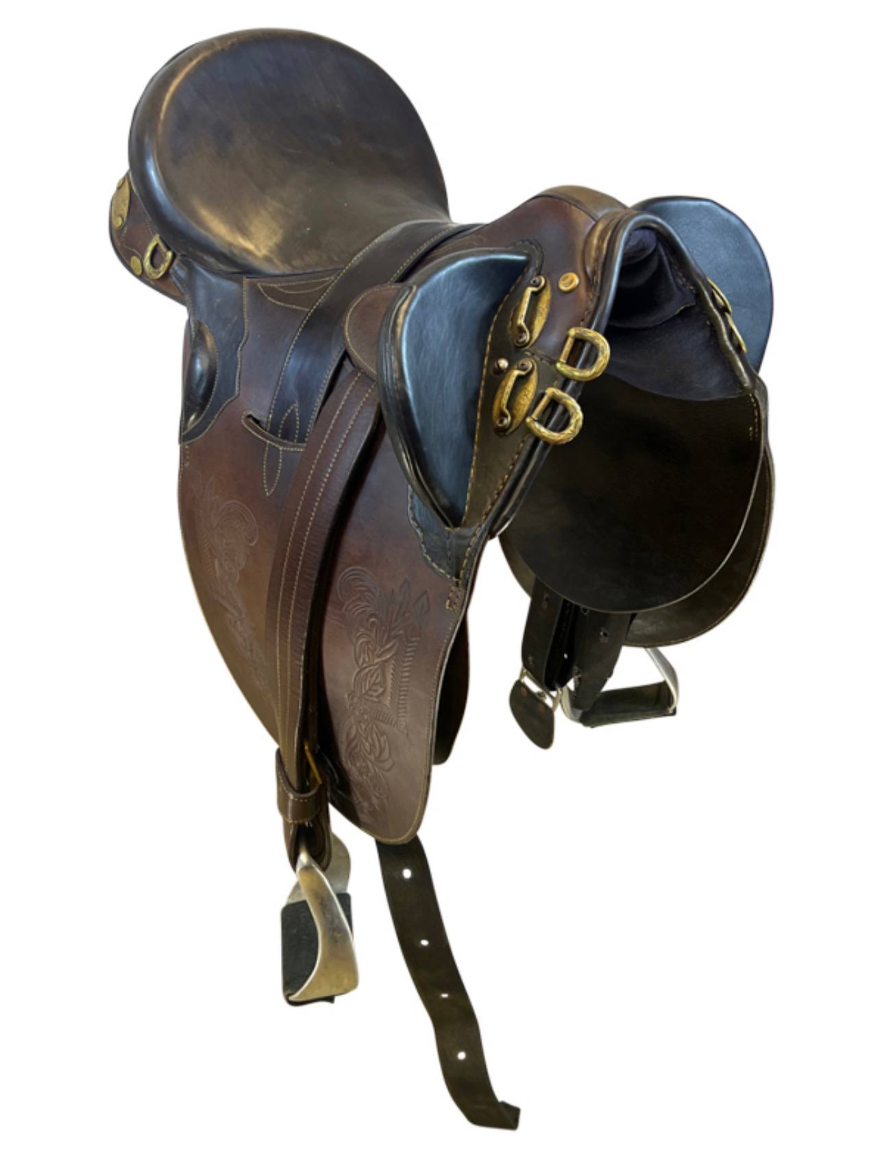 14 Inch Used Colin Dangaard Australian Saddle - Image 2