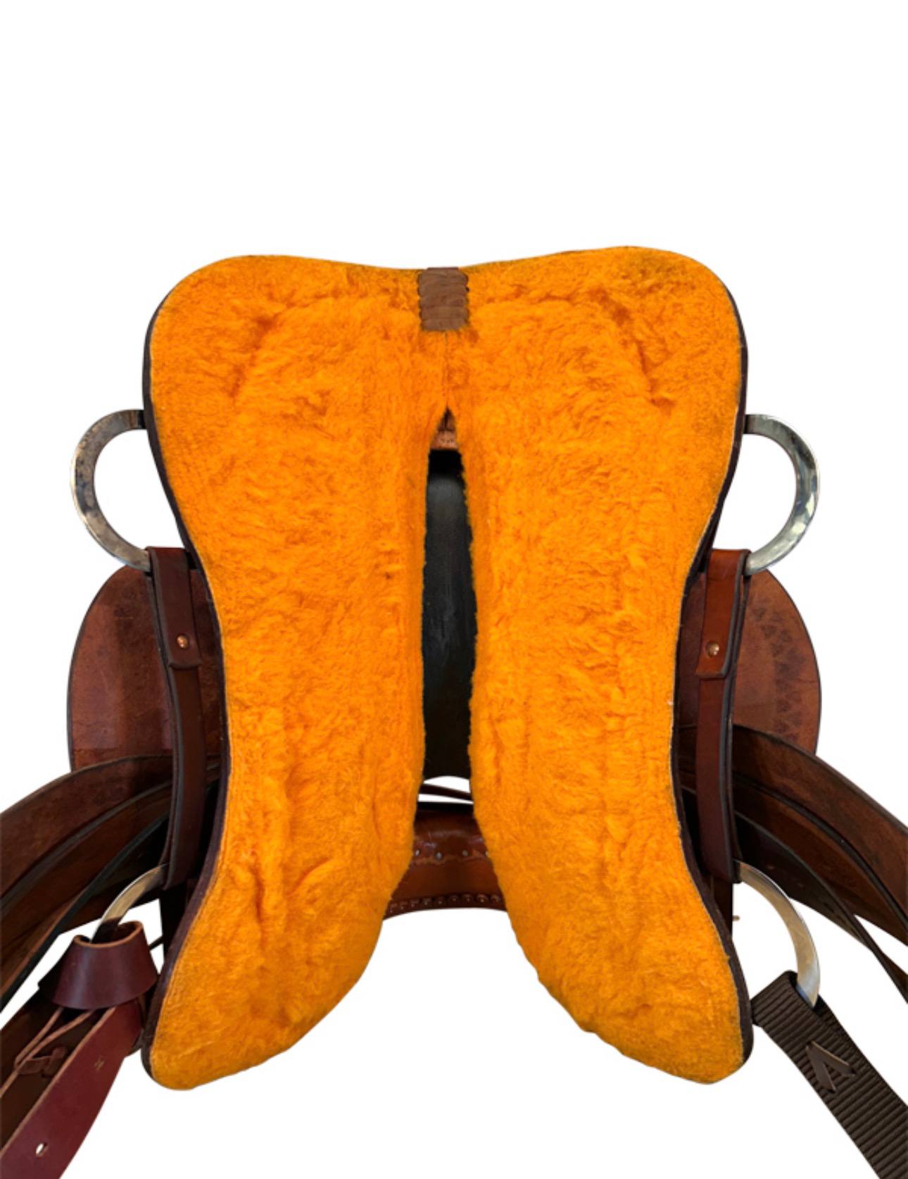 15 Inch Used Billy Cook Mule Ranch Saddle Wide Tree - Image 3