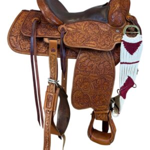15 Inch Used Jim Palm Custom Made Ranch Saddle
