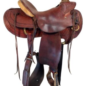 14 Inch Used Billy Cook Ranch Saddle Medium Tree 2188