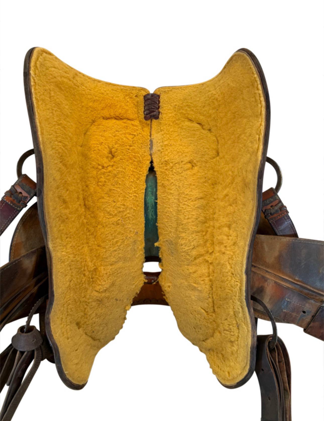 15 Inch Used Cactus Saddlery Ranch Saddle Medium Tree - Image 2