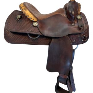 14.5Inch Used Clebourne Ranch Saddle Medium Tree