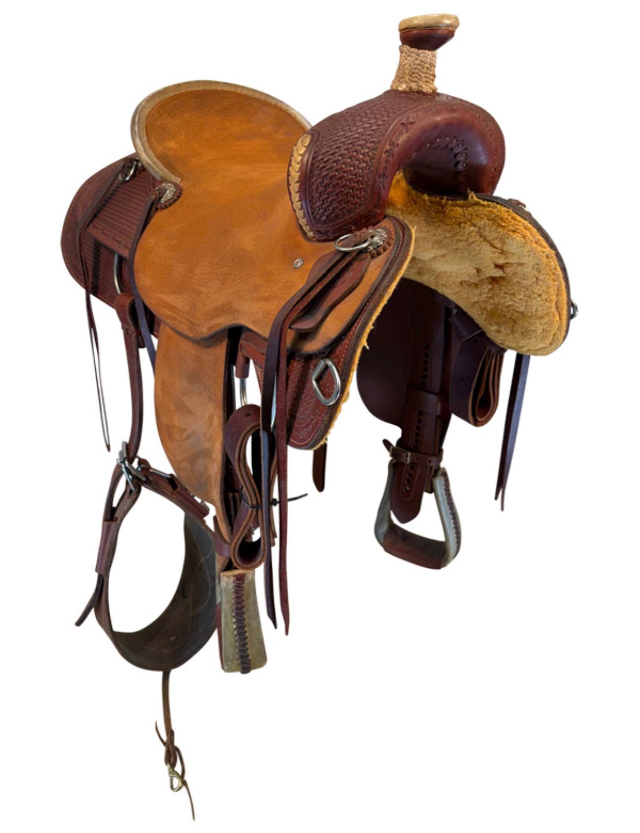 17 Inch Used HR Saddlery Ranch Saddle - Image 3