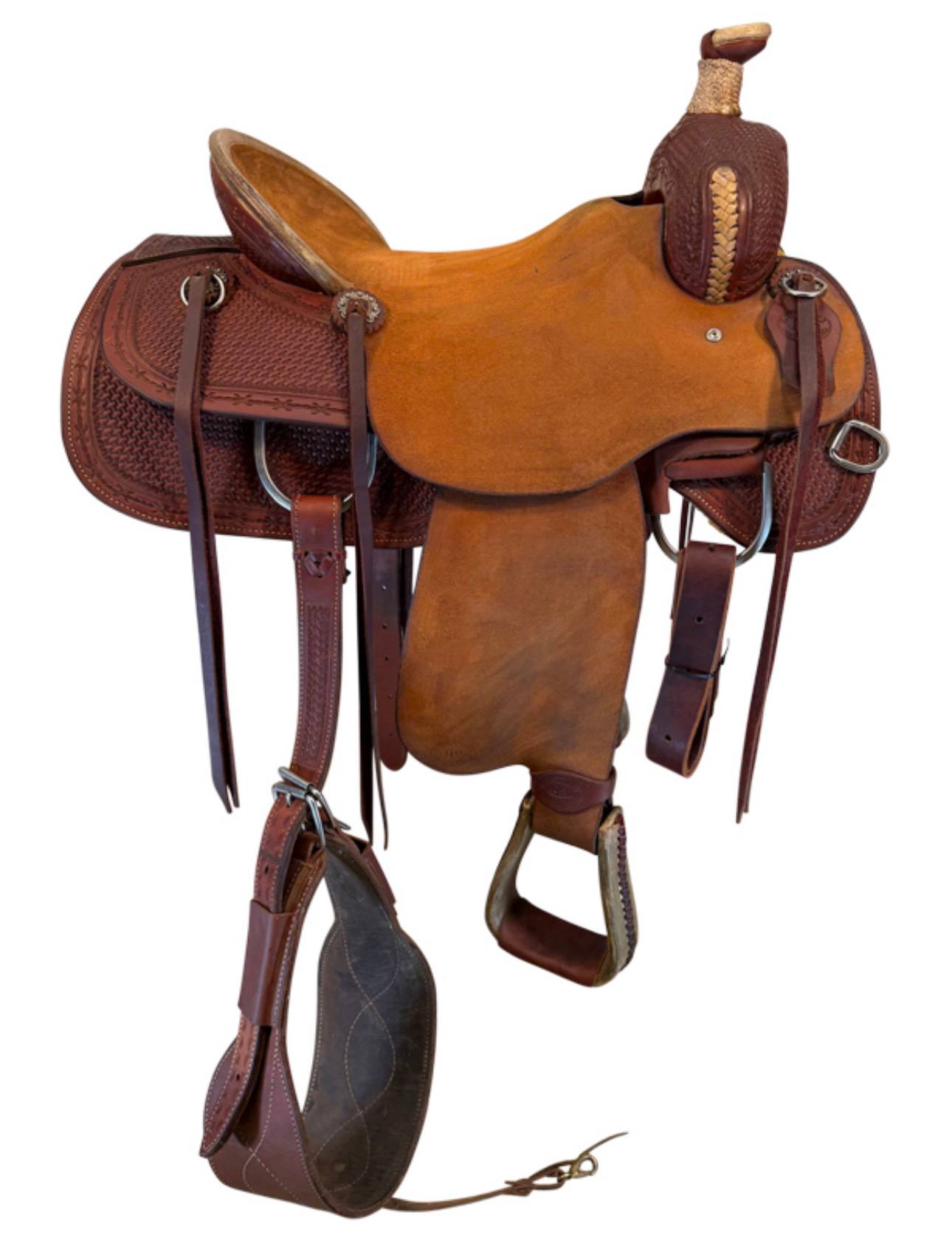 17 Inch Used HR Saddlery Ranch Saddle - Image 4