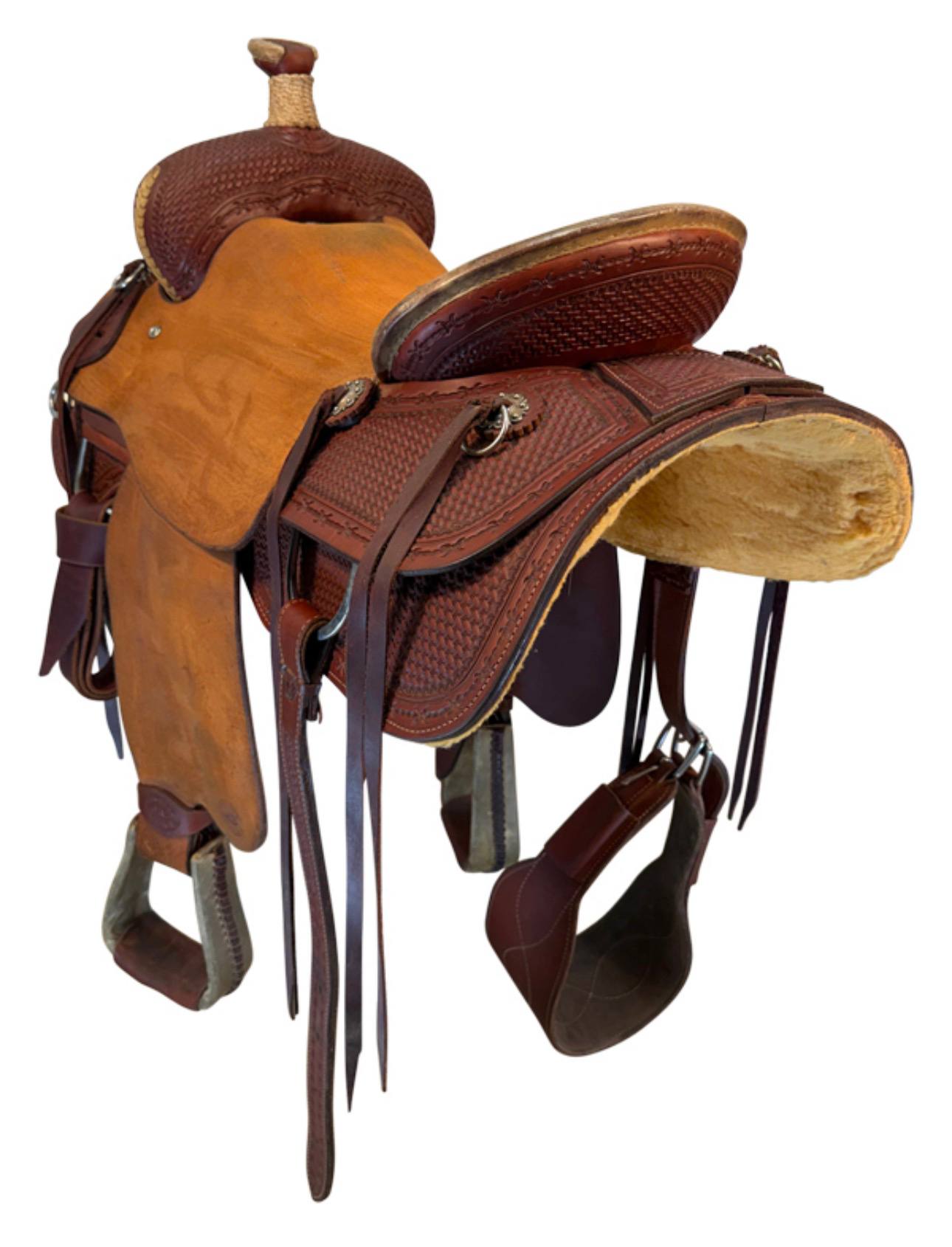 17 Inch Used HR Saddlery Ranch Saddle - Image 5