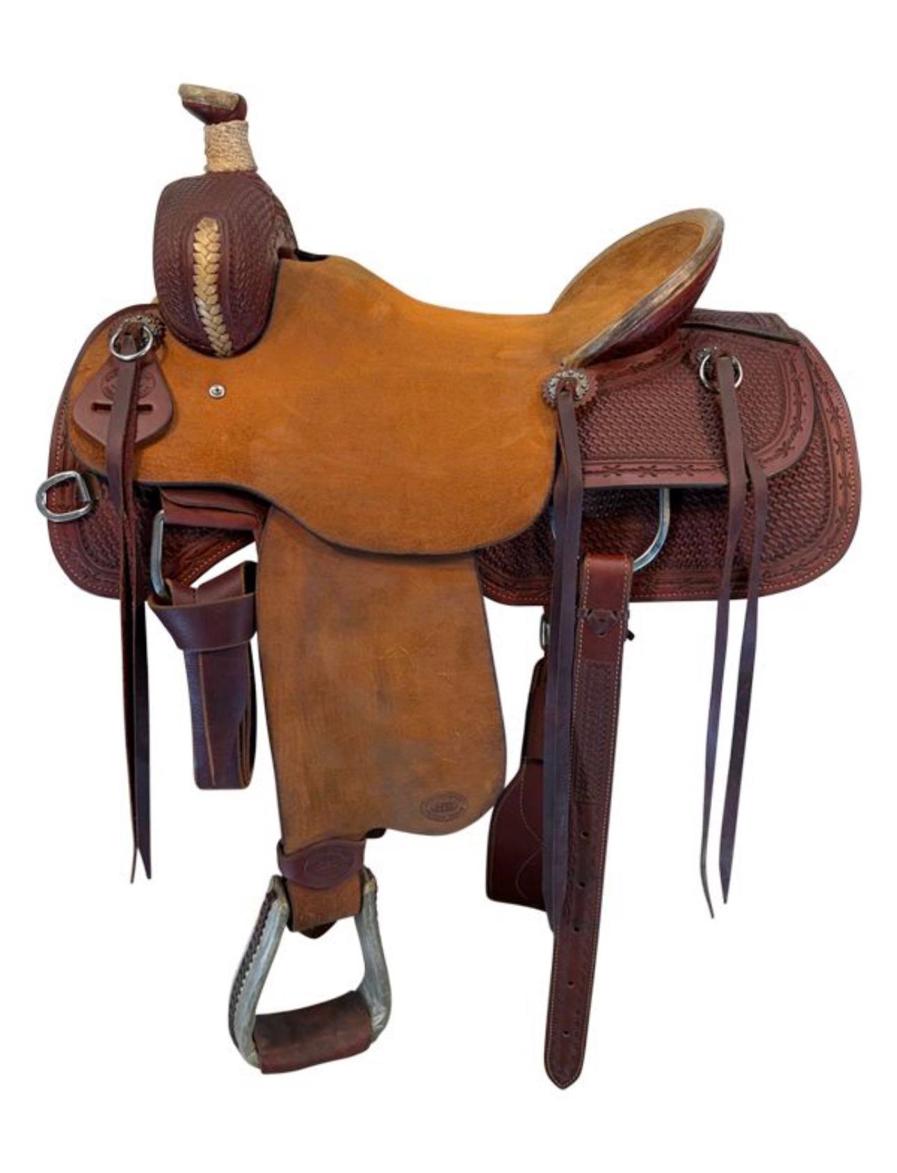 17 Inch Used HR Saddlery Ranch Saddle - Image 6