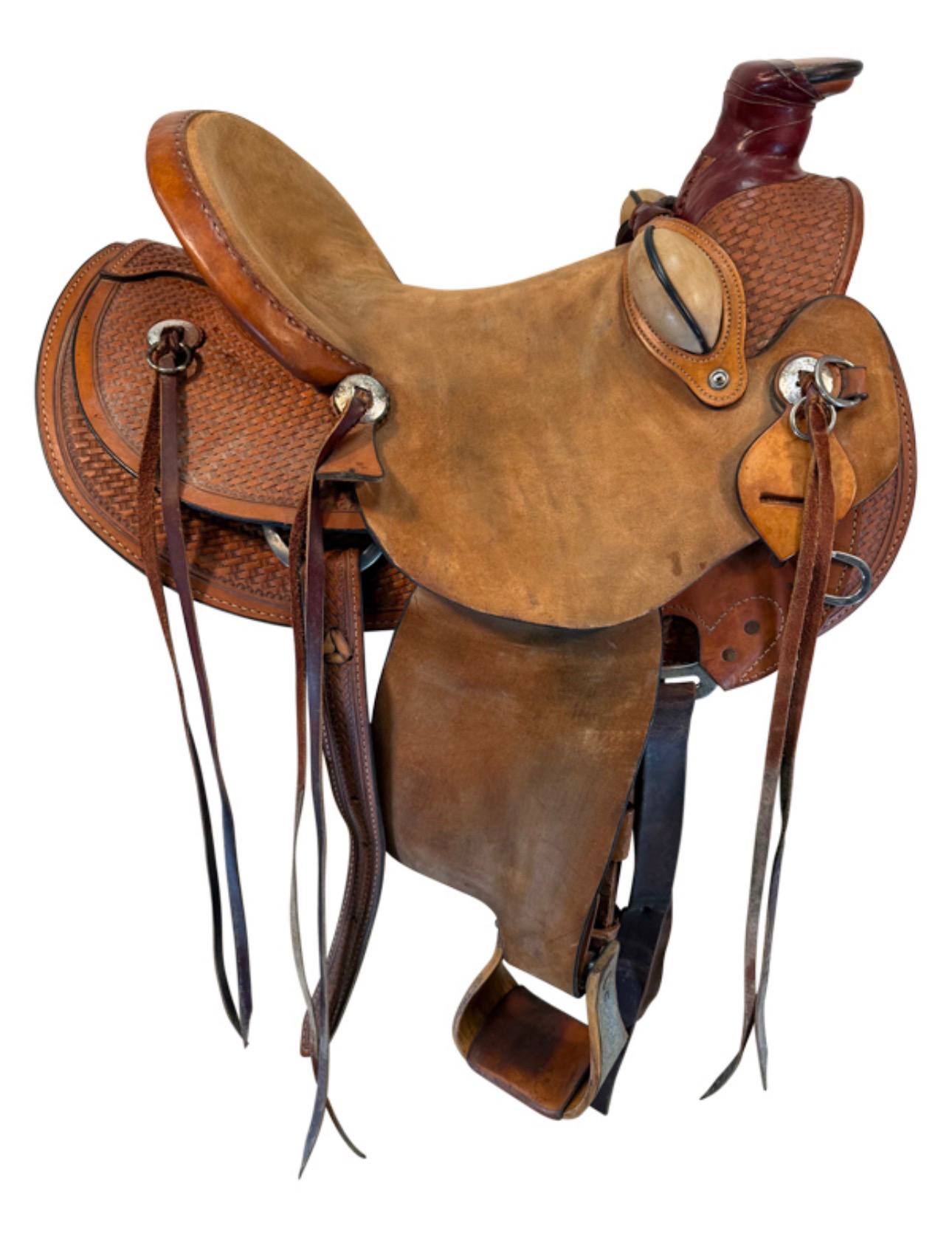 16 Inch Used Dakota Wade Ranch Saddle Wide Tree 809