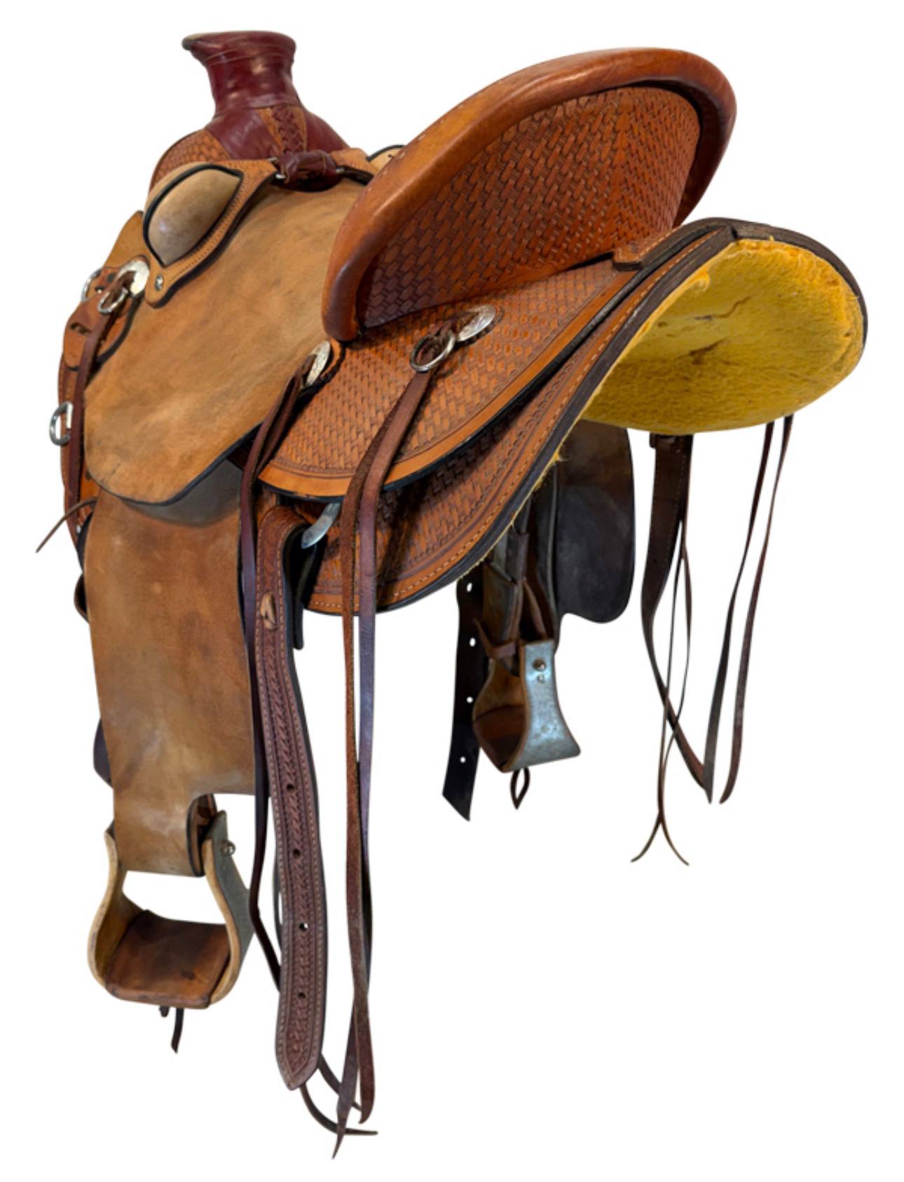 16 Inch Used Dakota Wade Ranch Saddle Wide Tree 809 - Image 4