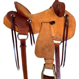 15 Inch Used J Stead Ranch Saddle Wide Tree