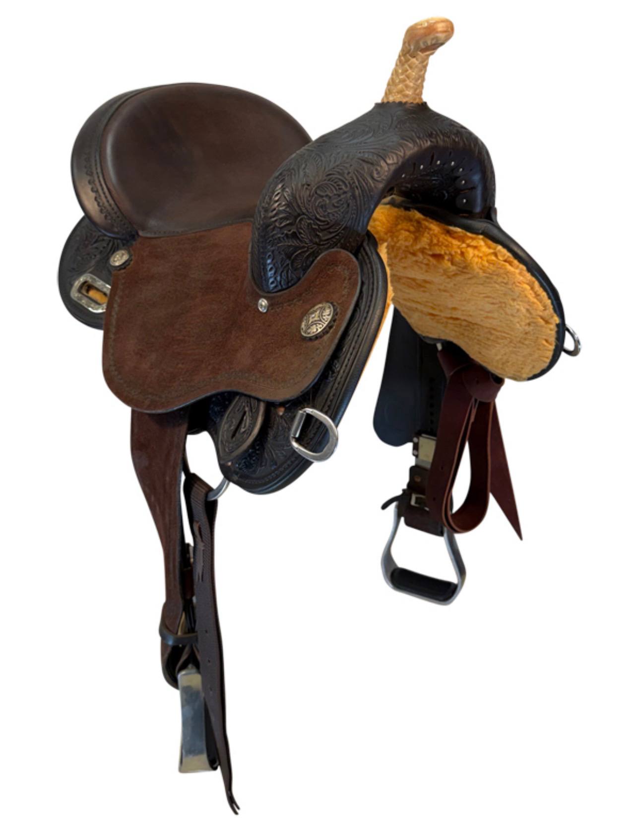 ”15” Used Circle Y Kelly Kaminski Swift Barrel Saddle - Image 3