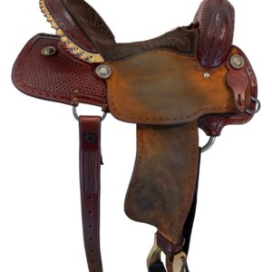 15” Used Billy Cook Barrel Saddle with Wide Tree