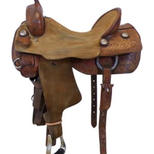 17 Inch Used Koen Cowhorse Cutting Saddle