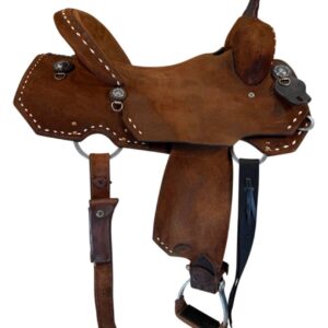 15.5Inch Used HR Saddlery Barrel Saddle Wide Tree