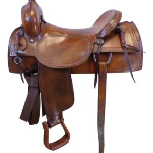17 Inch Used Ricotti Saddle Co. Cutting Saddle