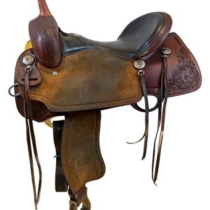 16 Inch Used Billy Cook Cats Eye Impact Gel Barrel Saddle