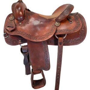 16 Inch Used Clint Mortenson Cutting Saddle