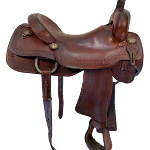 17.5 Inch Used Koen Cutting Saddle