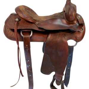 15.5 Inch Used Les Ertman Cutting Saddle